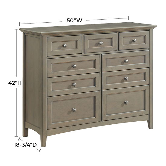 McKenzie - 9-Drawer Dresser - Fieldstone