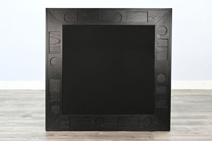 Reno - Square Poker Dining Table - Umbra Black