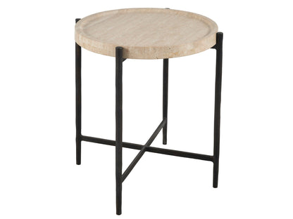 Modern - Theron Round End Table - Beige
