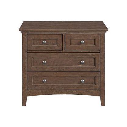 McKenzie - 29.5" 4-Drawer Nightstand - Java