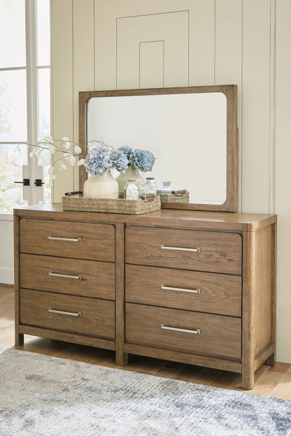 Cabalynn - Dresser And Mirror - Light Brown