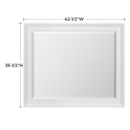 McKenzie - Rectangular Mirror - Snowbound