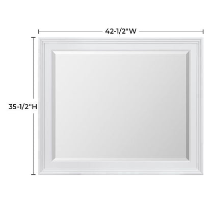McKenzie - Rectangular Mirror - Snowbound