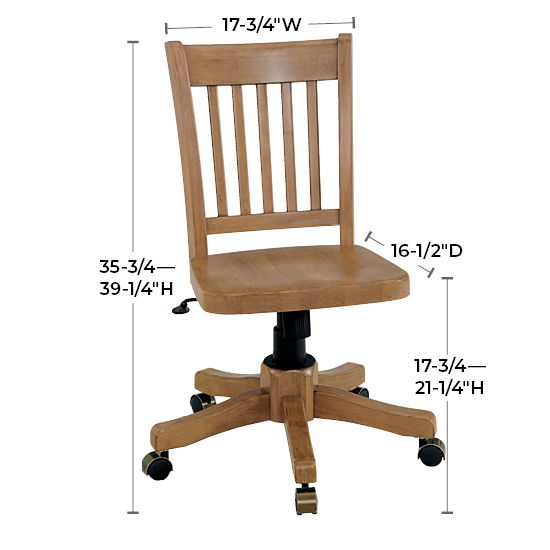 McKenzie - Hawthorne Office Chair - Pecan