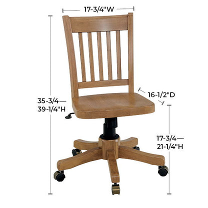 McKenzie - Hawthorne Office Chair - Pecan