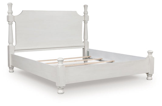 Rowlenstown - Poster Bed - Antique White