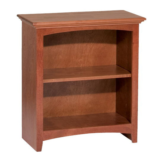 McKenzie - 29'' H X 24'' W Alder Bookcase - Glazed Antique Cherry