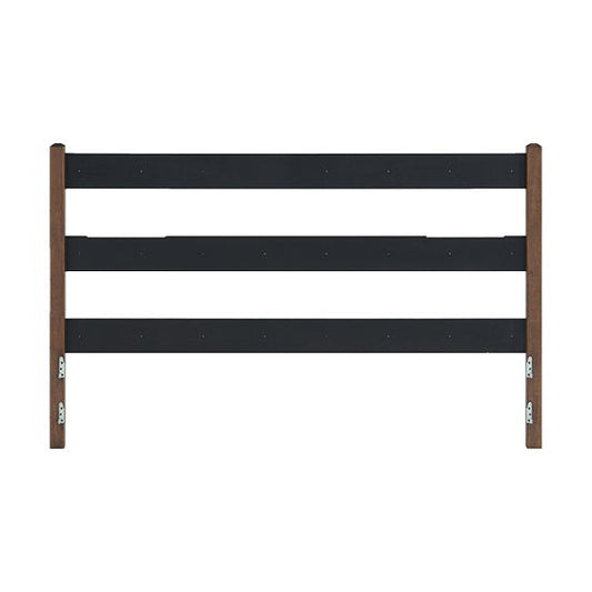 McKenzie - King Upholstered Panel Headboard - Java