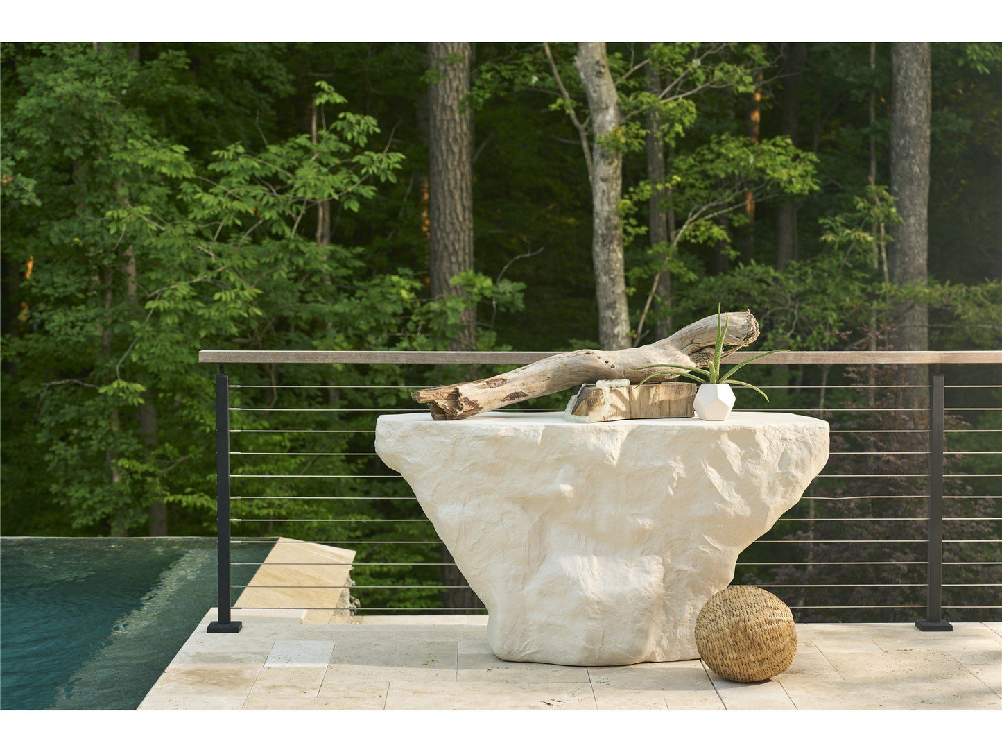 Oasis - Cliffside Console Table - White