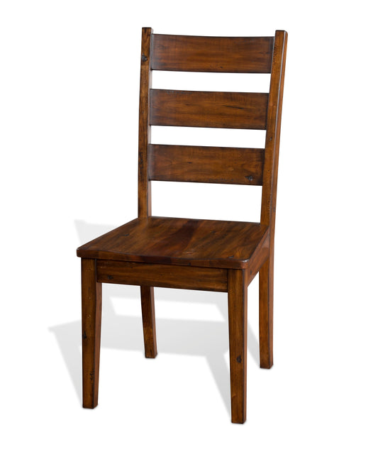 Tuscany - 40" Ladderback Chair With Wood Seat - Vintage Mocha