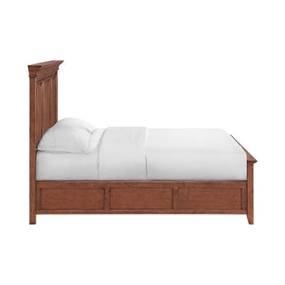 McKenzie - Queen Grand Bed - Glazed Antique Cherry