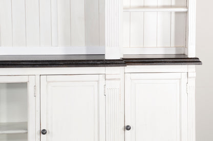 Carriage House - Entertainment Wall - Cottage White / Europen Dark