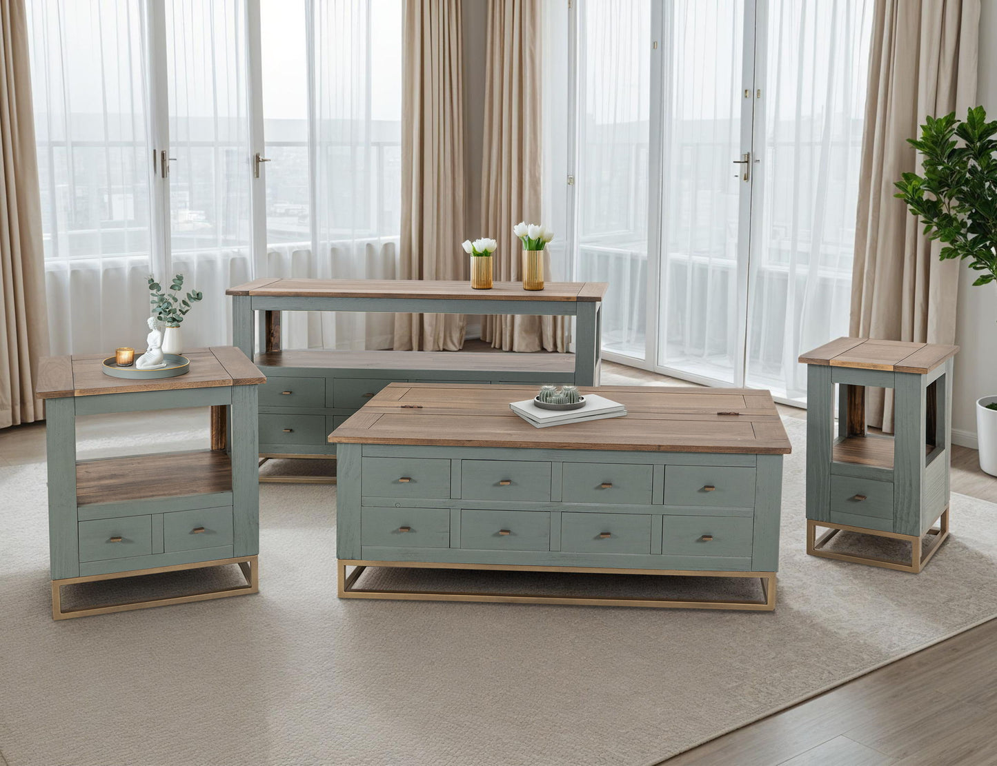 Timber - Cocktail Table - Forest Green