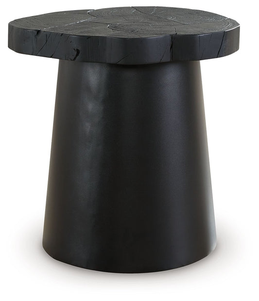 Wimbell - Round End Table - Black