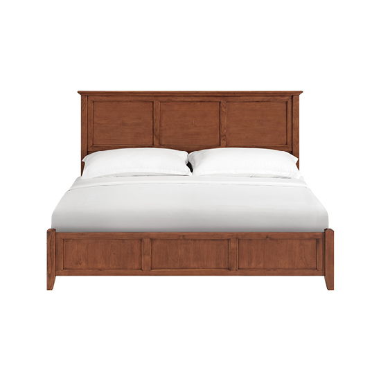 McKenzie - King Classic Storage Bed - Glazed Antique Cherry