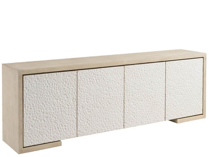 Modern - Aurora Credenza - White / Light Brown