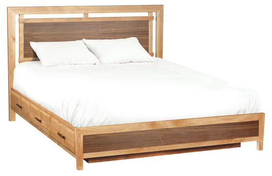 Addison - King Panel Storage Bed - Natural