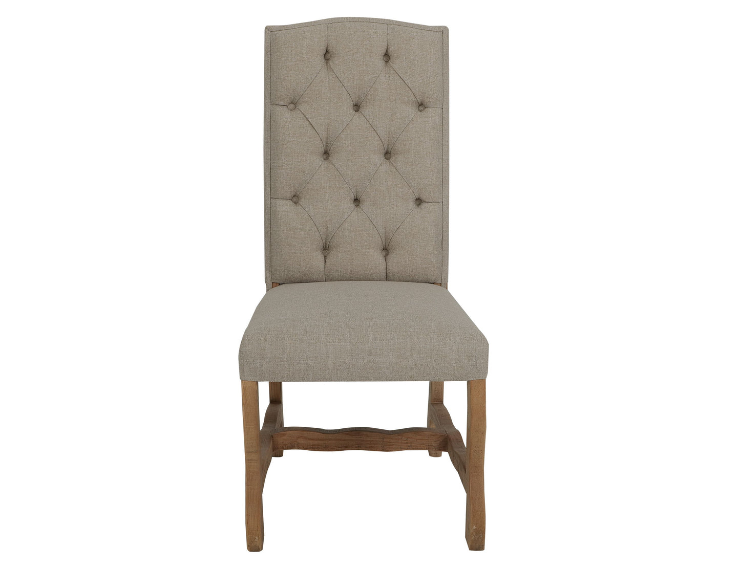 Marquez - Upholstered Chair With Tufted Back (Set of 2) - Two Tone Light Brown