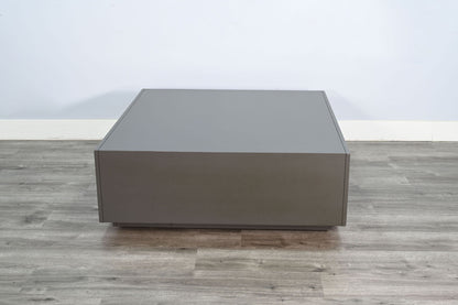 Modern Square Table With Open Storage