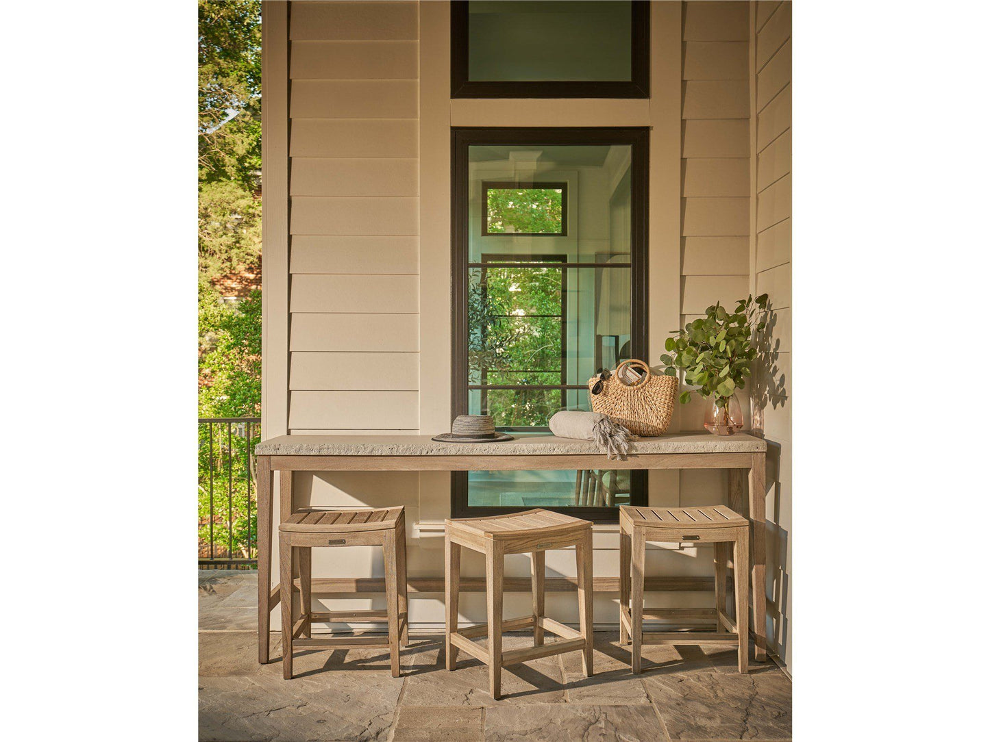 Coastal Living Outdoor / Saratoga - Counter Stool - Light Brown