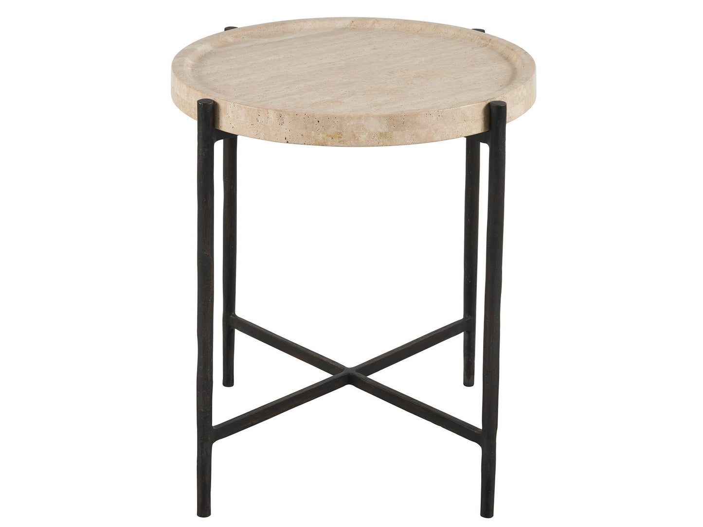 Modern - Theron Round End Table - Beige
