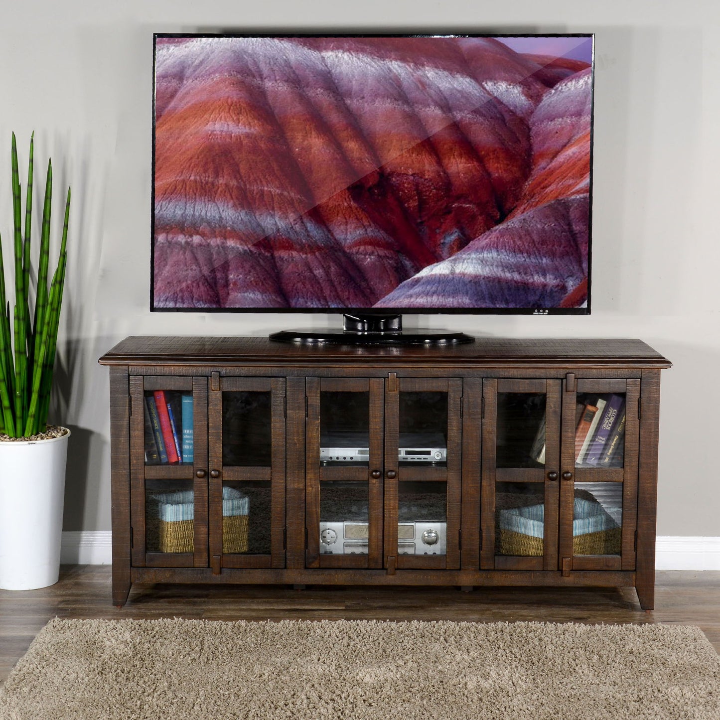 Homestead - 70" TV Console - Tobacco Leaf