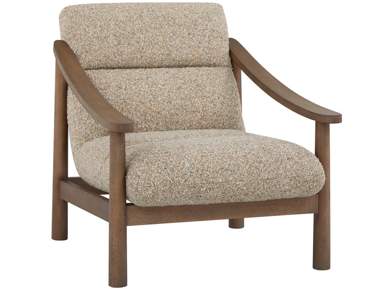 Colt - Occasional Chair - Beige / Dark Brown