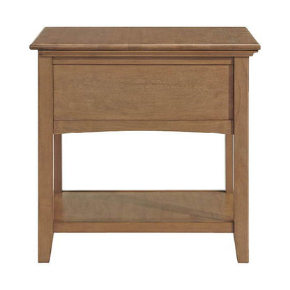 McKenzie - Chair Side Table - Pecan