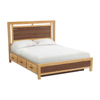 Addison - Queen Panel Storage Bed - Natural