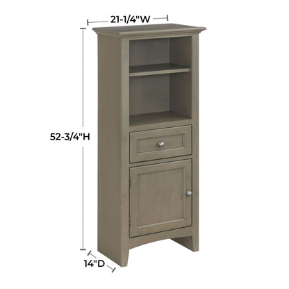 McKenzie - Bookcase Piers (Set of 2) - Fieldstone