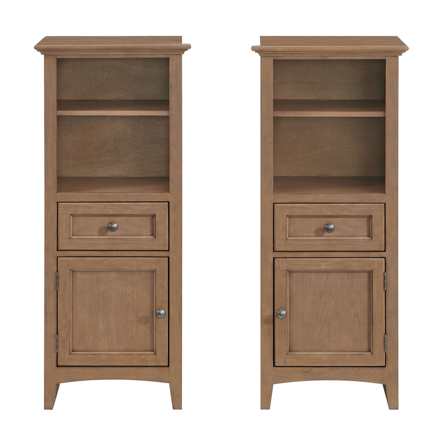 McKenzie - Bookcase Piers (Set of 2) - Pecan