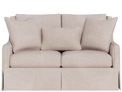 Hudson - Skirted Loveseat, Special Order - Beige