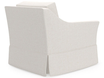 Madison - Skirted Swivel Chair, Special Order - White