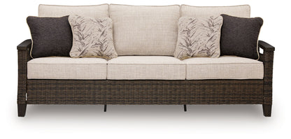 Monterey Point - Sofa With Cushion - Dark Brown