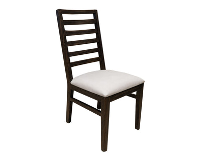 Balam - Upholstered Seat Wooden Chair (Set of 2) - Oil Black