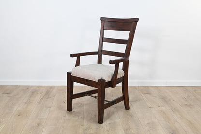 Tuscany - Arm Chair, Cushion Seat (Set of 2) - Vintage Mocha