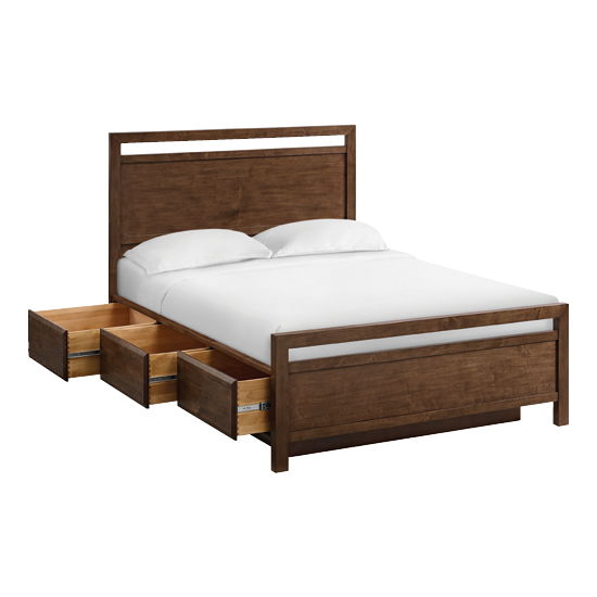 Virginia - Queen Storage Bed - Americano