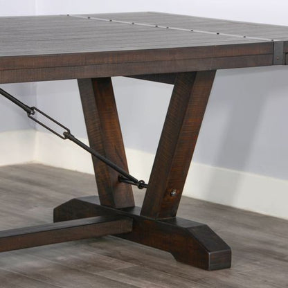 Homestead - Yellowstone Extension Table With Folding Leaves - Tobacco Leaf
