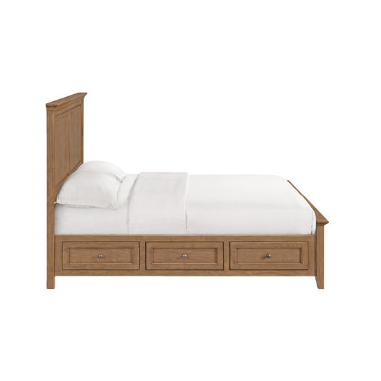 McKenzie - King Premier Storage Bed - Pecan