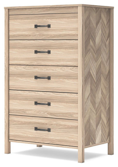 Battelle - Five Drawer Chest - Tan