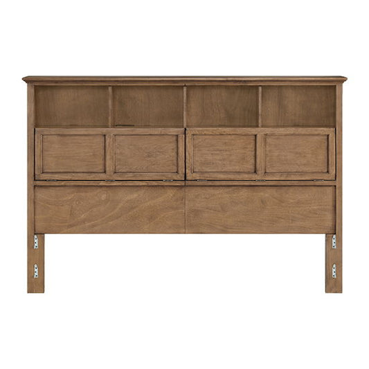 McKenzie - King Classic Bookcase Headboard - Pecan