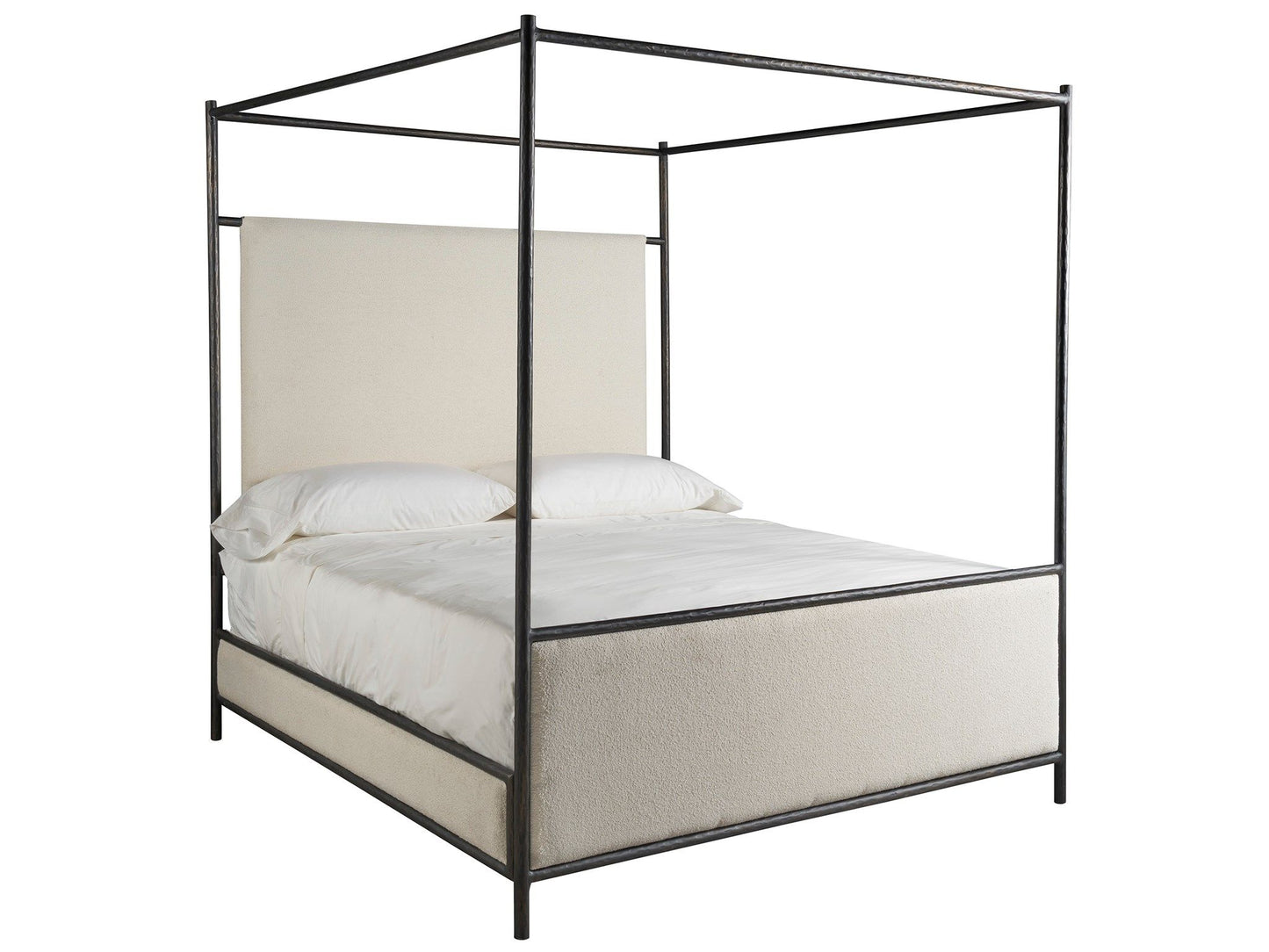 Modern - Cascade King Canopy Bed - White