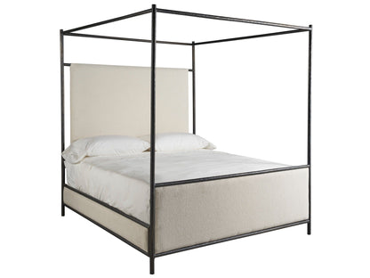 Modern - Cascade King Canopy Bed - White
