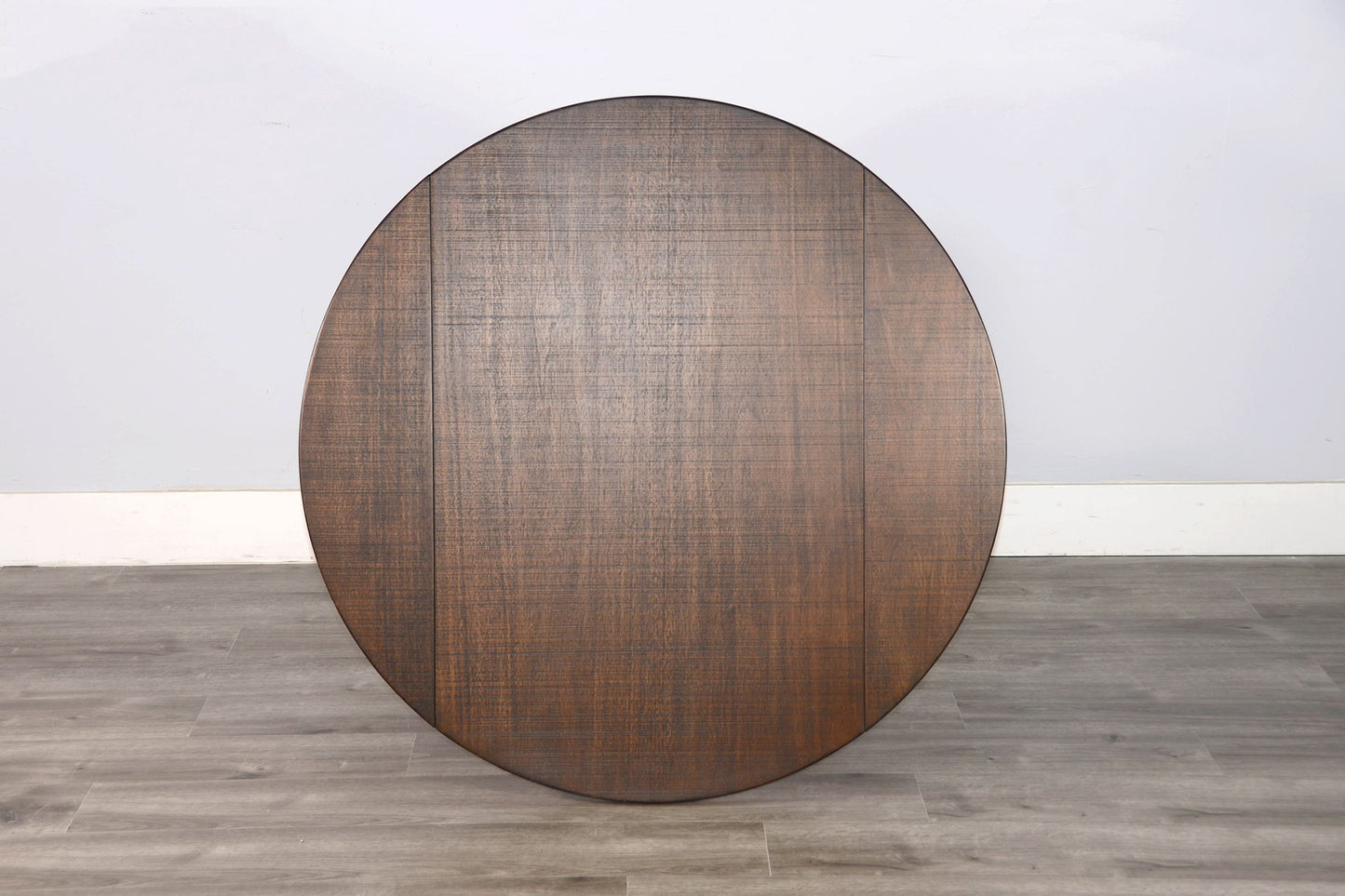 Drop Leaf Round 3 Piece Cusioned Dining Set - Tobacco Leaf / Alpine Gray