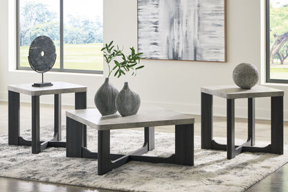 Sharstorm - Occasional Table Set (Set of 3) - Two-tone Gray