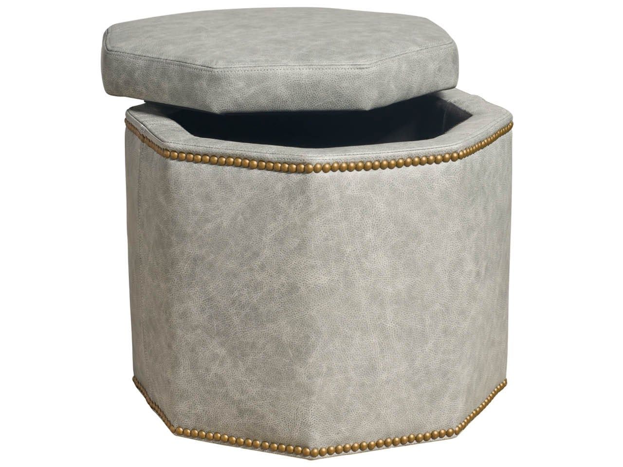 Conrad - Small Storage Ottoman, Special Order - Gray