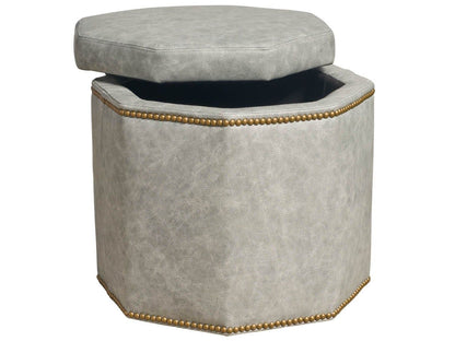 Conrad - Small Storage Ottoman, Special Order - Gray
