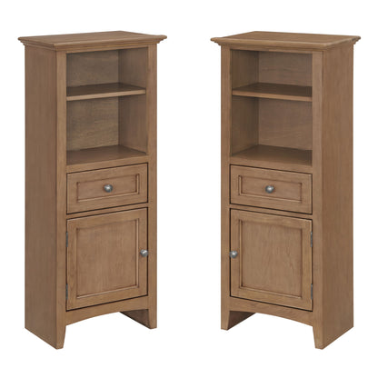 McKenzie - Bookcase Piers (Set of 2) - Pecan
