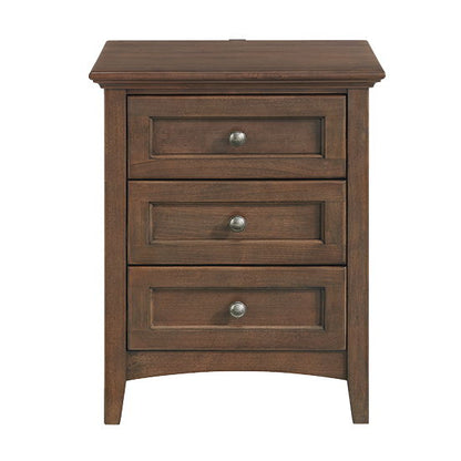 McKenzie - 3-Drawer Nightstand - Java