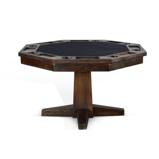 Homestead - Reversible Game And Dining Poker Table - Tobacco Leaf